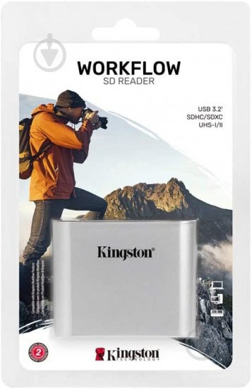 Кардридер Kingston Technology Workflow SD Reader USB 3.2 Gen 1 WFS-SD - фото 4