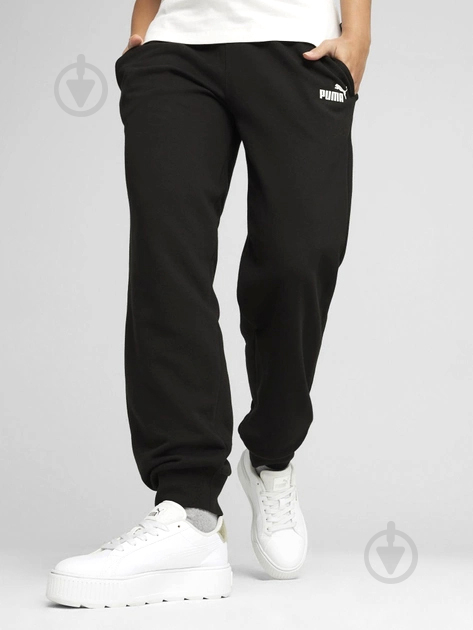 Штани Puma ESS+ Small Logo HW Pants TR 67874401 р. M чорний - фото 1