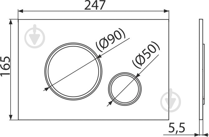 Кнопка смыва Alcaplast M778 - фото 2