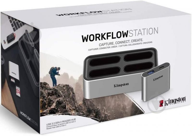 Док-станция Kingston Technology Workflow Station USB 3.2 Gen 2 (3.1 Gen 2) Type-C WFS-U с концентратором USB-A / C 5G - фото 7