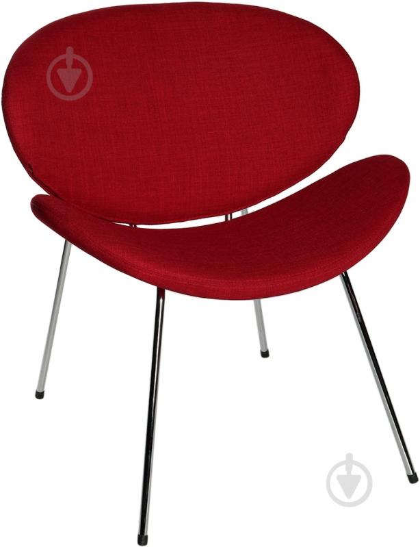 Стул обеденный Arena ткань алюминий/красный - фото 1 Стул обеденный Arena ткань алюминий/красный - фото 1