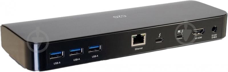 Док-станція C2G USB-C Thunderbolt 3 Power Delivery 60W black (C2G80933) - фото 1