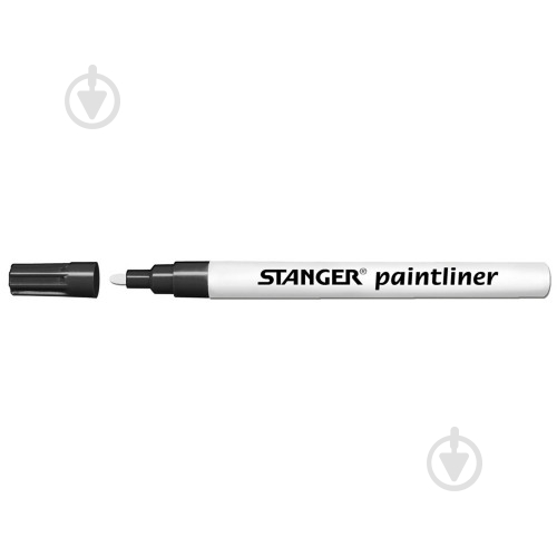 Маркер перманентный Stanger 1-2 мм Paint белый MARKER-PER-ST-210003 - фото 2