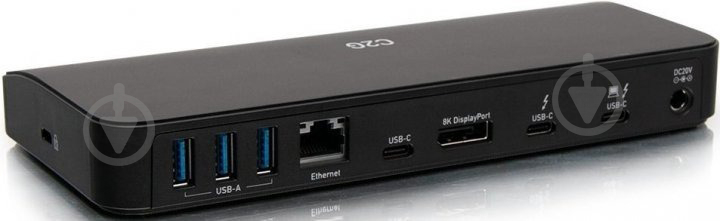 Док-станція C2G USB-C Thunderbolt 3 DP/Ethernet/USB/SD/mini jack/Power Delivery до 85W (C2G80926) - фото 3