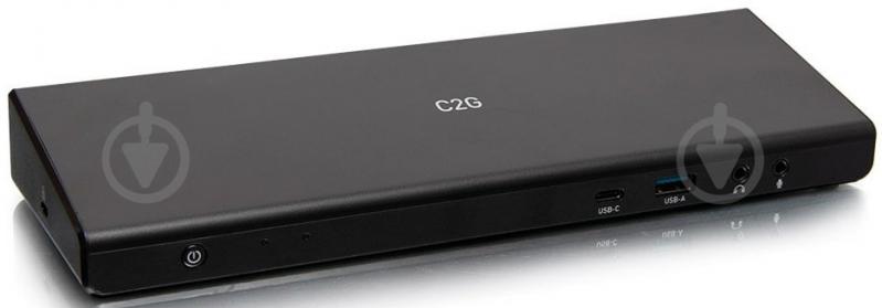 Док-станція C2G USB-C 12-in-1 Triple Display Docking Station black (C2G80925) - фото 2