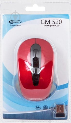 Мышь Gemix GM520 red - фото 4