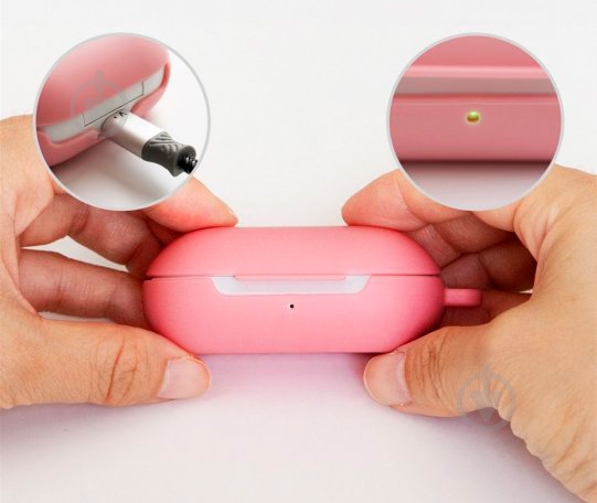 Чехол для наушников Ringke Galaxy Buds pink RCS4680 - фото 3 Чехол для наушников Ringke Galaxy Buds pink RCS4680 - фото 3