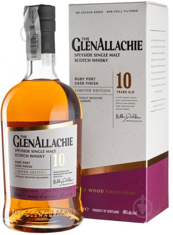 Виски Glenallachie 10yo Ruby Port Cask Finish 0,7 л - фото 1