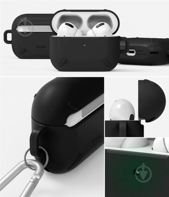 Чохол для навушників Ringke AirPods Pro black RCA4689 - фото 2