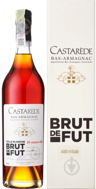 Арманьяк Armagnac Castarede Brut de Fut 10 років 0,7 л - фото 1 Арманьяк Armagnac Castarede Brut de Fut 10 років 0,7 л - фото 1