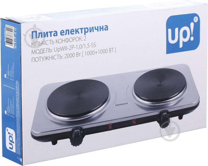 Плита електрична настільна UP! (Underprice) UpWl-2P-1,0/1,5-SS - фото 5