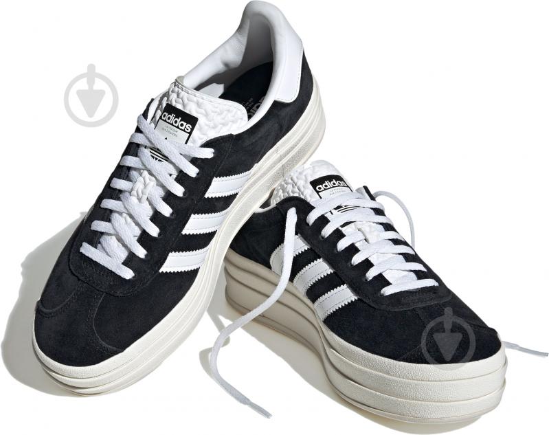 Кроссовки женские демисезонные Adidas GAZELLE BOLD W HQ6912 р.36 черные - фото 3