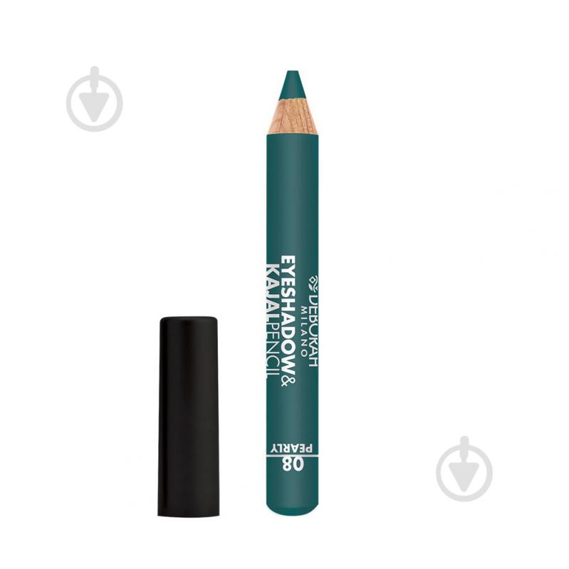 Тіні-олівець DEBORAH Eyeshadow & Kajal 08 Pearly Teal Green 2 г - фото 1