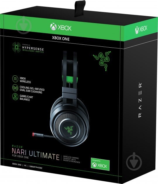 Гарнитура игровая Razer Nari Ultimate for Xbox One black/green (RZ04-02910100-R3M1) - фото 12