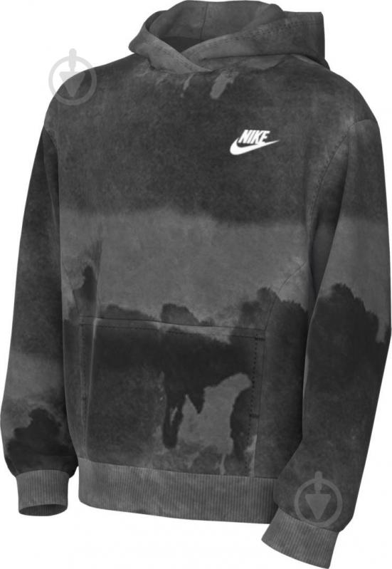 Джемпер Nike K CLB FLC HBR PO HD WASH AOP FD3174-010 р.XL чорний - фото 6