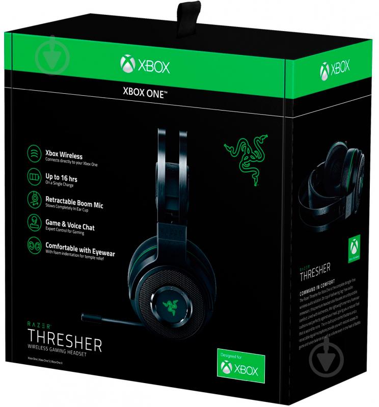 Гарнитура Razer Thresher Xbox One black/green (RZ04-02240100-R3M1) - фото 7