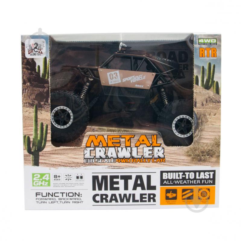 Автомобиль на р/у Sulong Toys Off-Road Crawler Super Speed Матовый коричневый 1:18 SL-112RHMB - фото 11