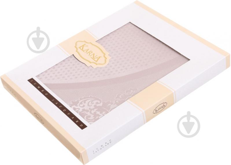 Скатертина Caramel Ø 160 см бежевий Karna - фото 3 Скатертина Caramel Ø 160 см бежевий Karna - фото 3