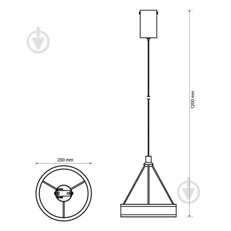 Люстра подвесная LIGHT SET VERBA LED PL 2012 4000K 20 Вт белый - фото 4