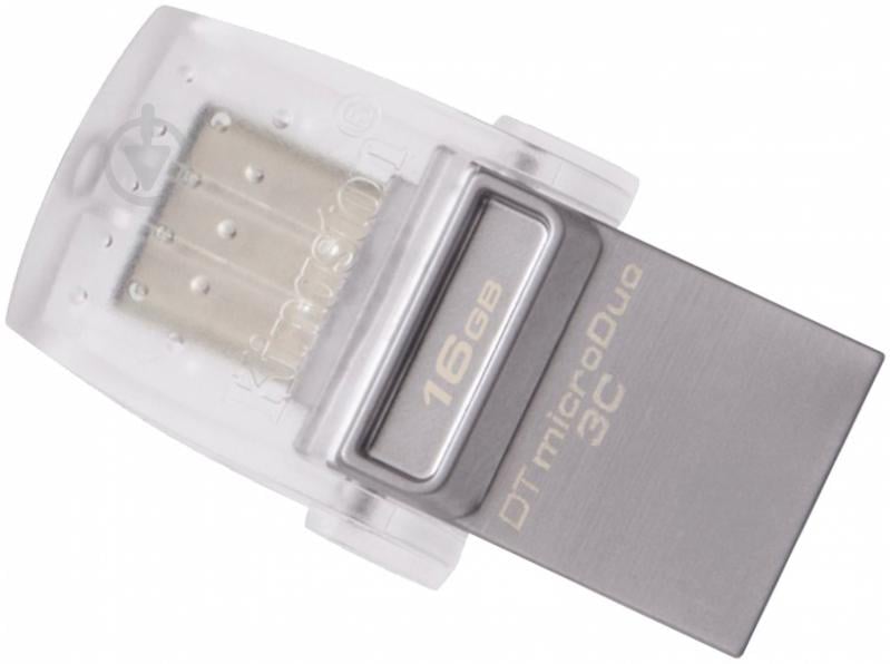 Флеш-пам'ять USB Kingston DataTraveler MicroDuo 3C 16 ГБ USB 3.0microUSB (OTG) (DTDUO3C/16GB) - фото 1