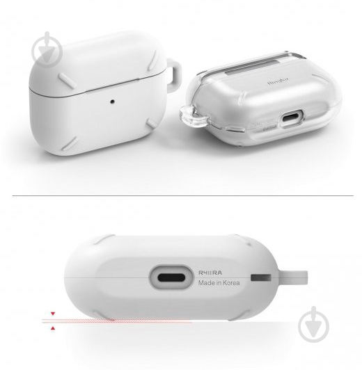 Чехол для наушников Ringke AirPods Pro matte clear RCA4682 - фото 3
