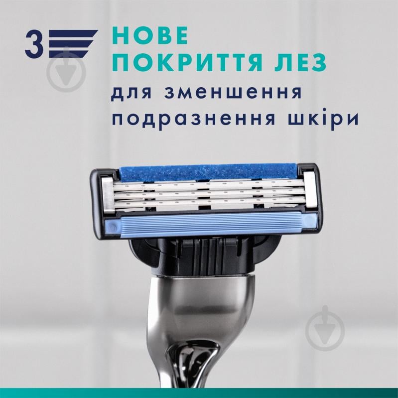 Сменный картридж GILLETTE Mach 3 5 шт. - фото 4