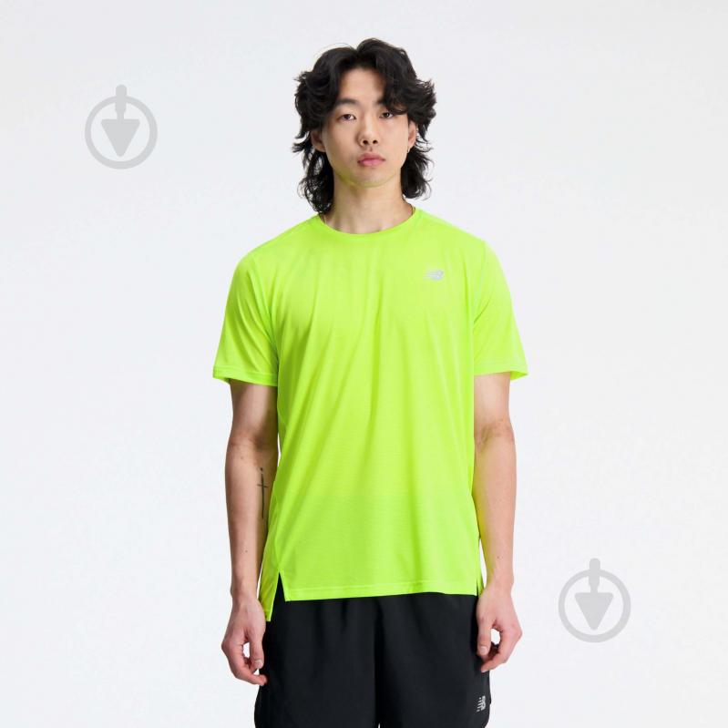 Футболка New Balance ACCELERATE SHORT SLEEVE MT23222THW р.L желтый - фото 3