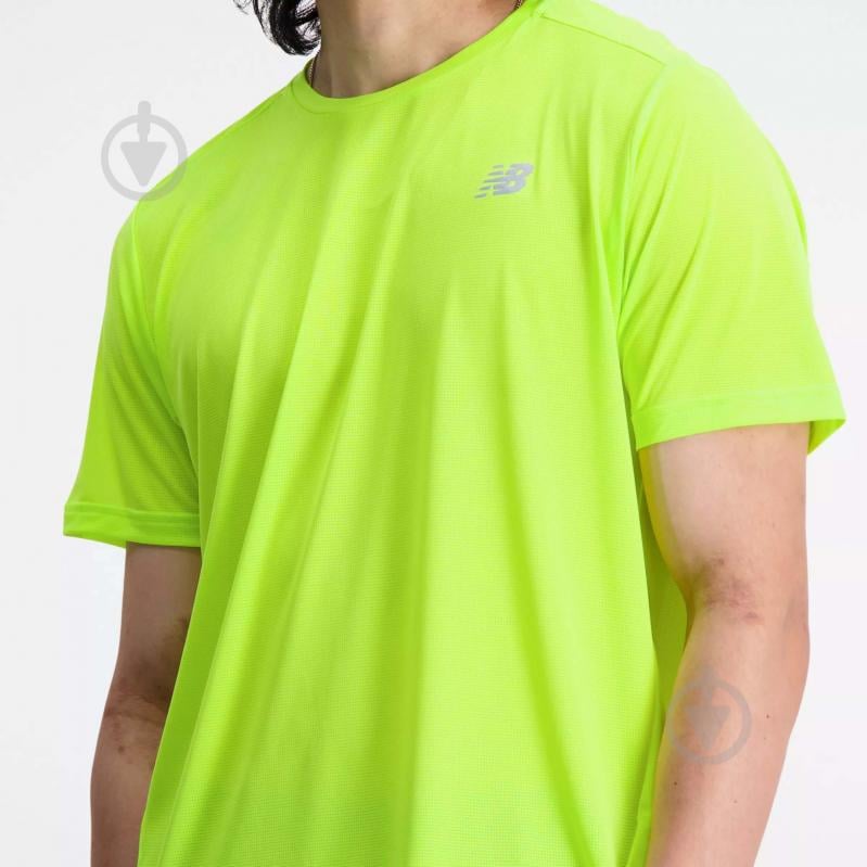 Футболка New Balance ACCELERATE SHORT SLEEVE MT23222THW р.L желтый - фото 6