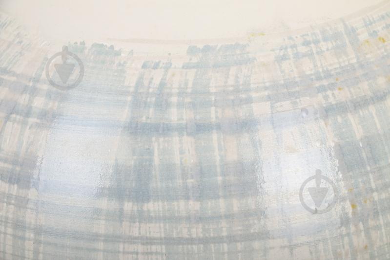 Ваза керамическая Shanghai 22х18 см 18 см бежевая с голубым - фото 2