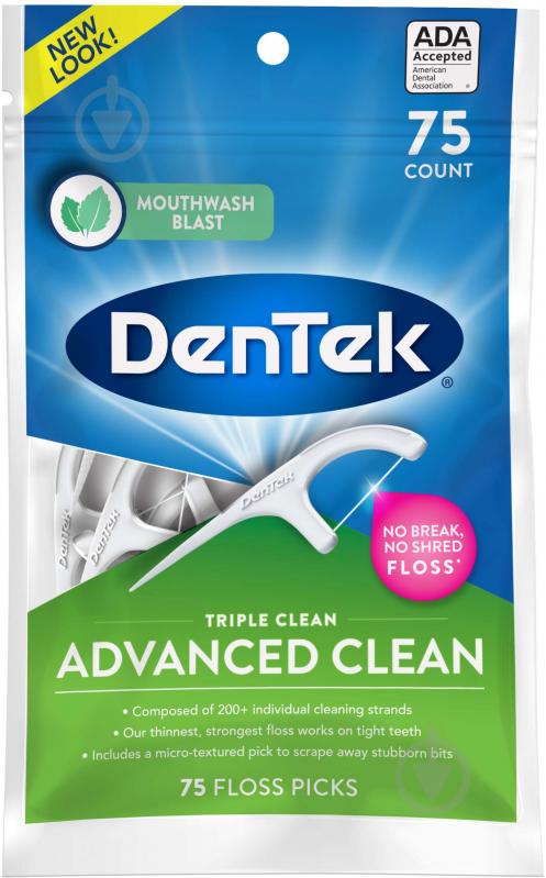 Флосс-зубочисткиDen Tek Triple Clean 2.0002 75 шт. - фото 2 Флосс-зубочисткиDen Tek Triple Clean 2.0002 75 шт. - фото 2