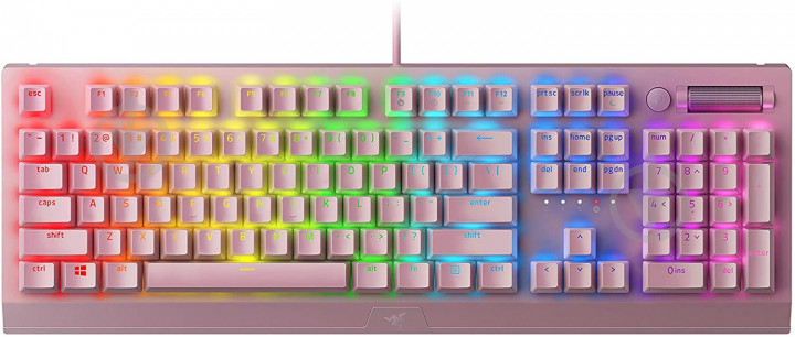 Клавіатура ігрова Razer (RZ03-03541800-R3M1) BlackWidow V3 Razer Green Switch pink - фото 3