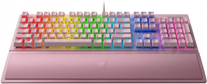 Клавіатура ігрова Razer (RZ03-03541800-R3M1) BlackWidow V3 Razer Green Switch pink - фото 5