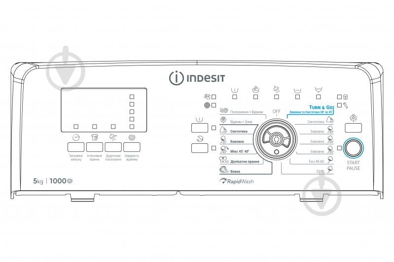 Стиральная машина Indesit BTW S50400 EU/N - фото 6