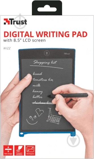 Планшет графический Trust Wizz Digital Writing Pad with 8,5" 22357 black - фото 10