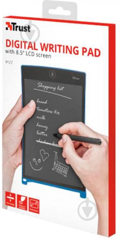 Планшет графический Trust Wizz Digital Writing Pad with 8,5" 22357 black - фото 11