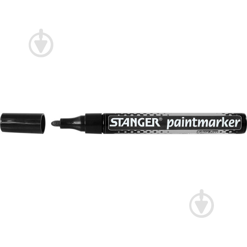 Маркер перманентний Stanger 2-4 мм Paint чорний MARKER-PER-ST-M400-B - фото 2