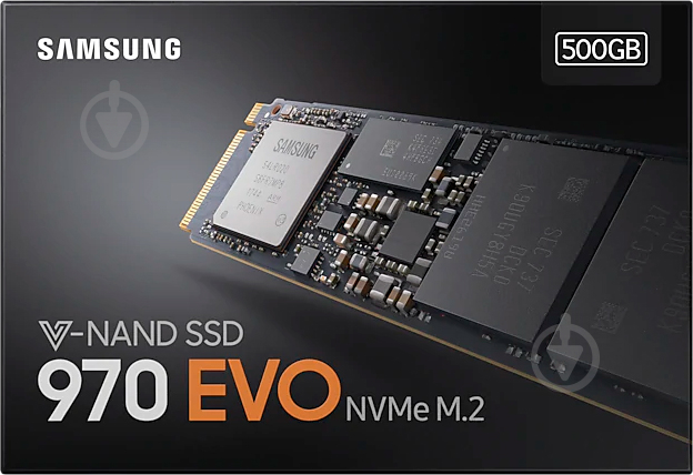 SSD-накопитель Samsung 970 EVO 500GB M.2 PCI Express 3.0 x4 3D TLC (MZ-V7E500BW) - фото 7