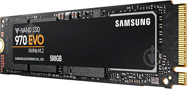 SSD-накопитель Samsung 970 EVO 500GB M.2 PCI Express 3.0 x4 3D TLC (MZ-V7E500BW) - фото 1