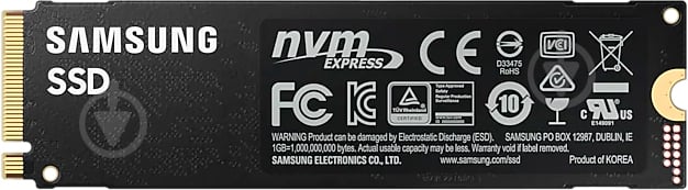 SSD-накопичувач Samsung 980 PRO 1000GB M.2 PCI Express 4.0x4 3D TLC (MZ-V8P1T0BW) - фото 4