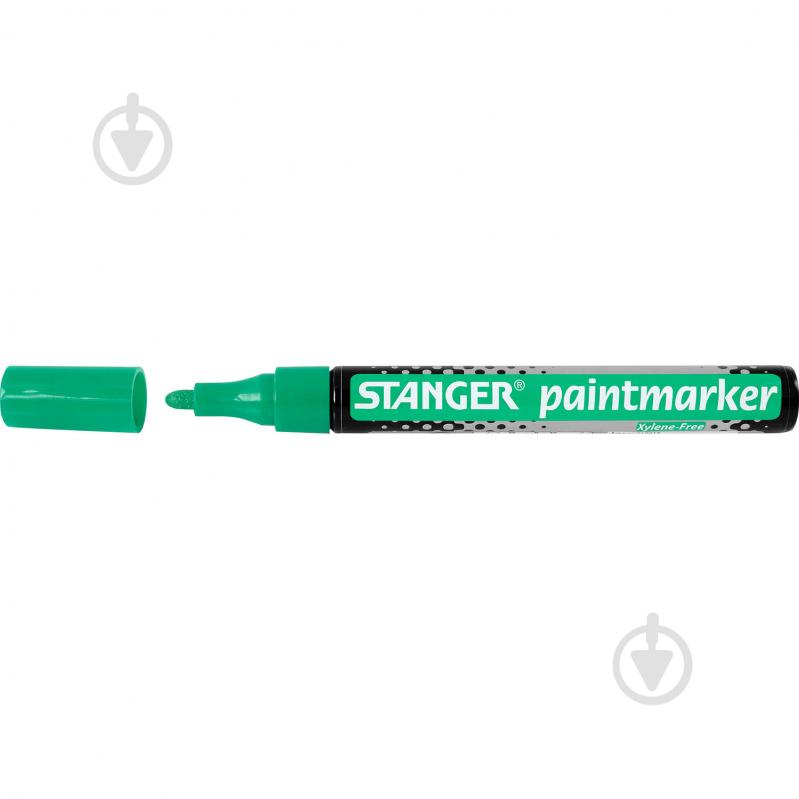 Маркер перманентний Stanger 2-4 мм Paint зелений MARKER-PER-ST-M400-G - фото 1