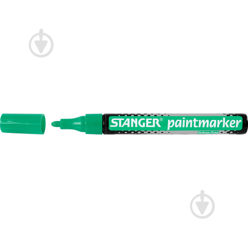 Маркер перманентний Stanger 2-4 мм Paint зелений MARKER-PER-ST-M400-G - фото 2