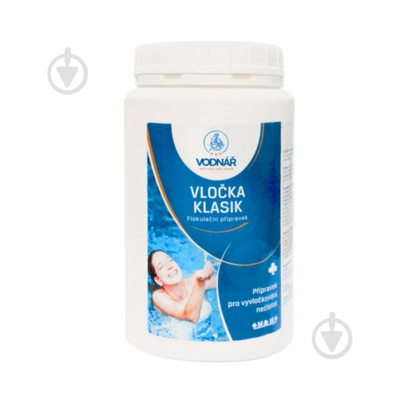 Средство для бассейна Флок классик 1 кг VODNAR - фото 1 Средство для бассейна Флок классик 1 кг VODNAR - фото 1