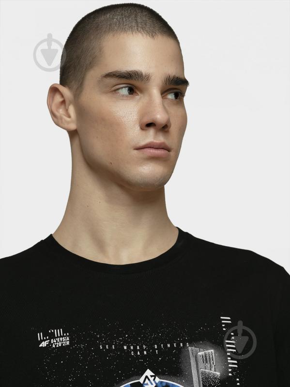 Футболка 4F D4L20-TSM209 M черный - фото 3 Футболка 4F D4L20-TSM209 M черный - фото 3