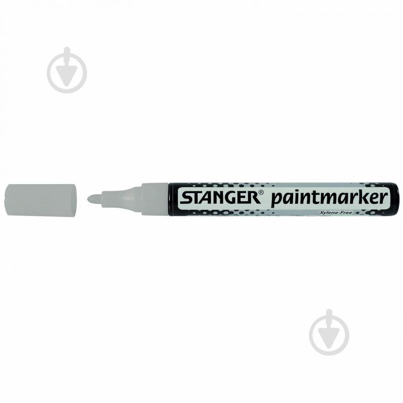 Маркер перманентний Stanger 2-4 мм Paint срібний MARKER-PER-ST-M400-S - фото 1