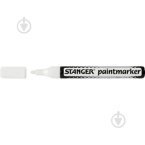 Маркер перманентный Stanger 2-4 мм Paint белый MARKER-PER-ST-M400-W - фото 2