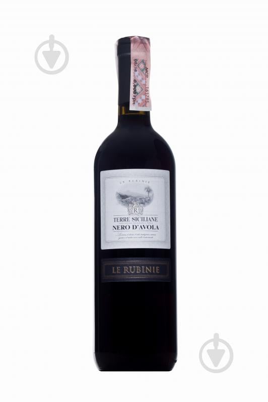Вино Le Rubinie Nero D'Avola Sicilia DOC (New) 0,75 л - фото 1