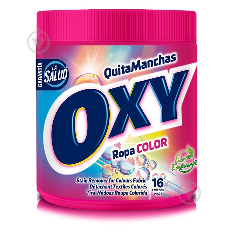 Плямовивідник LA SALUD OXY QuitaManchas Ropa COLOR 1000 г 1000 мл - фото 1