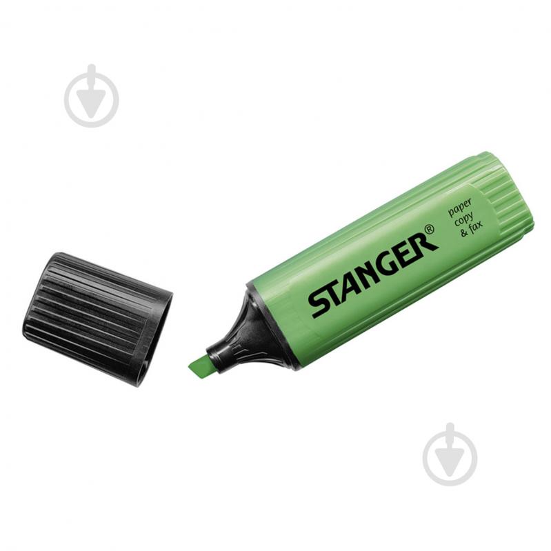 Маркер текстовый Stanger 1-5 мм зеленый MARKER-TXT-ST-FLAT-G - фото 1