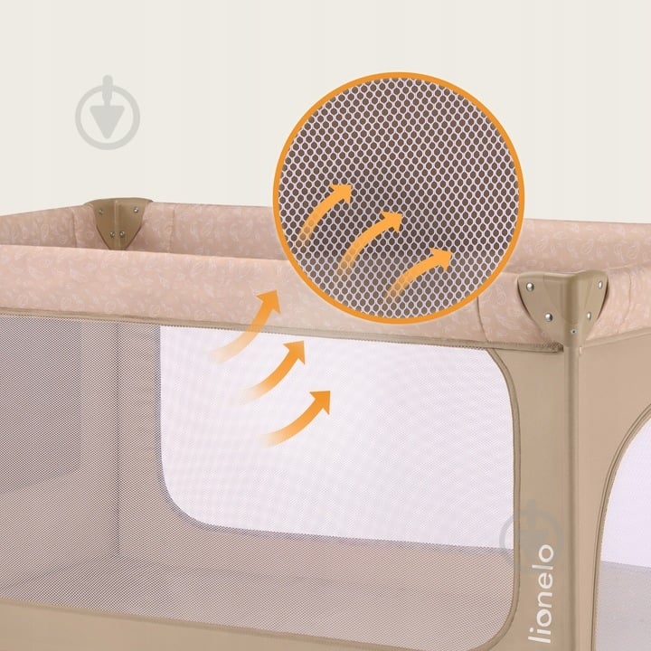 Манеж-ліжко Lionelo LO-JASMIN EASY FOLD BEIGE SAND - фото 6