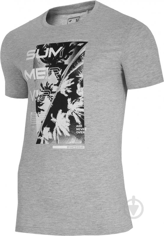 Футболка 4F D4L20-TSM262-27M р.S серый - фото 1